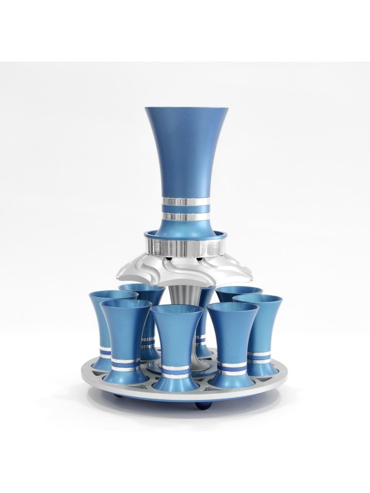 Fontaine à vin spéciale avec 8 tasses à liqueur, fontaines de Kiddouch, Israël