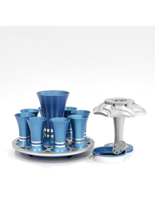 Fontaine à vin spéciale avec 8 tasses à liqueur, fontaines de Kiddouch, Israël