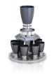 Ensemble de fontaines à vin en aluminium, tasses en forme d'œuf, fontaines de Kiddouch, Israël