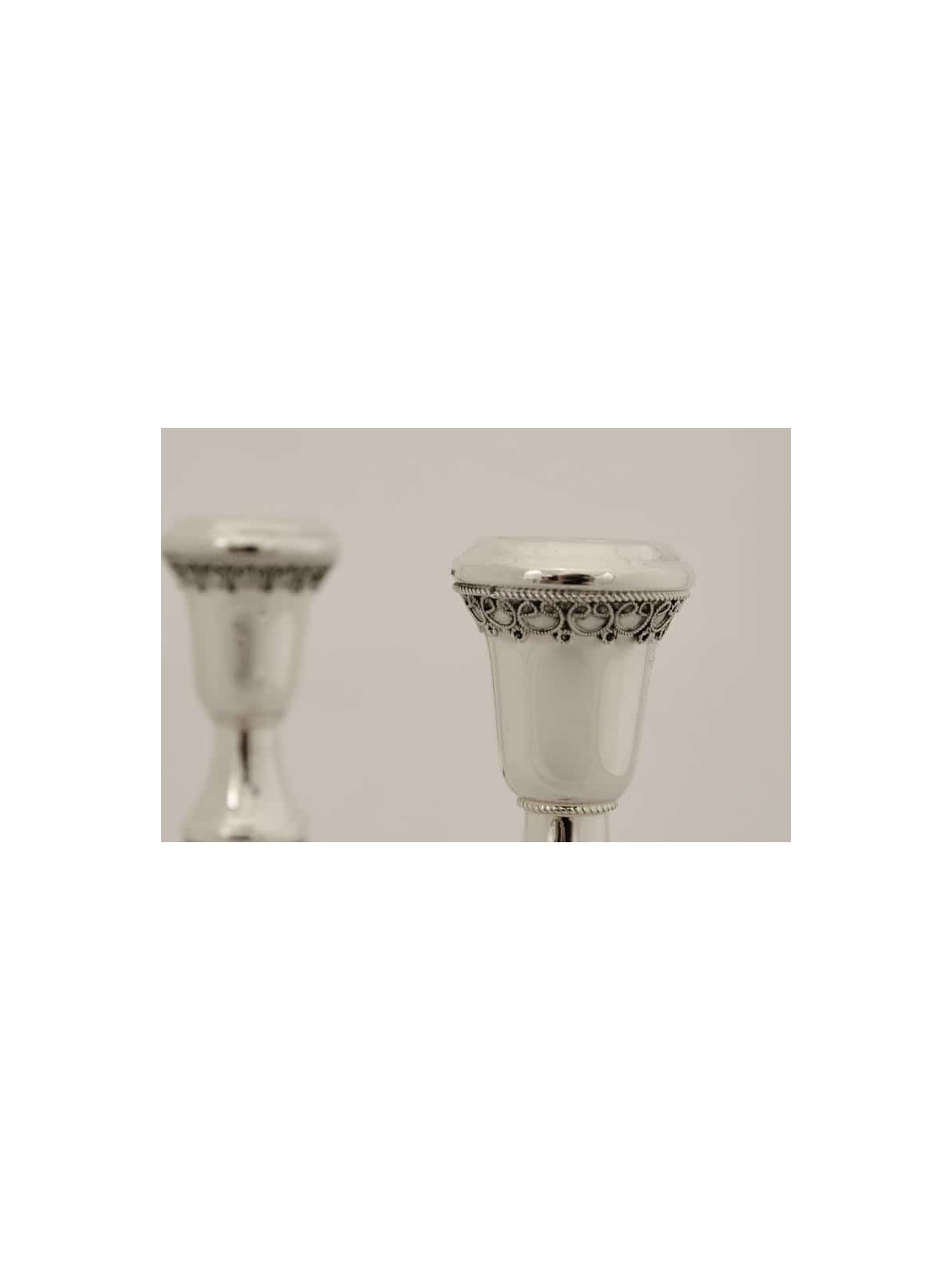 Standard Large 925 Sterling Silver Filigree Candle , Passover Gifts ,