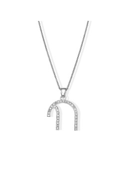 Grand design incurvé moderne en or blanc 14 carats avec diamant Ch, cadeaux Tu B'Av, I