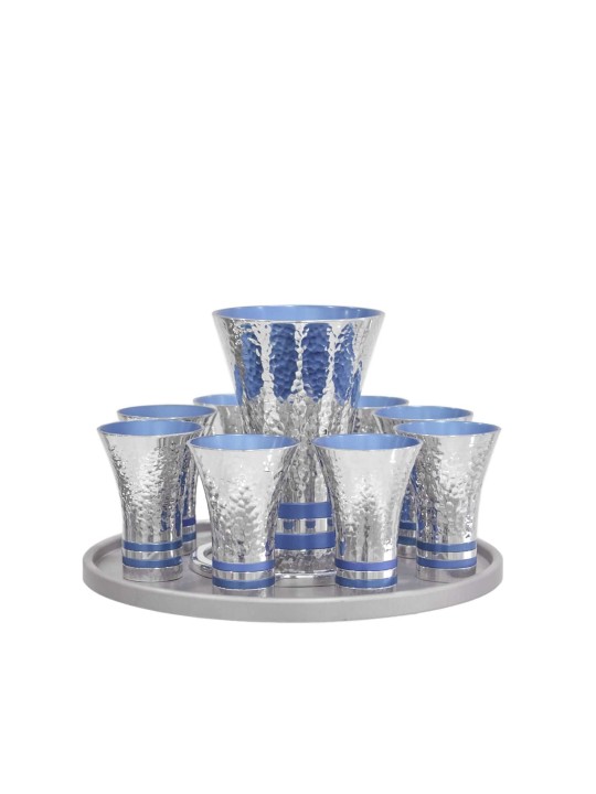 Liqueur martelée en aluminium 6 ou 8 ensemble, cadeaux de mariage juifs, israélien J