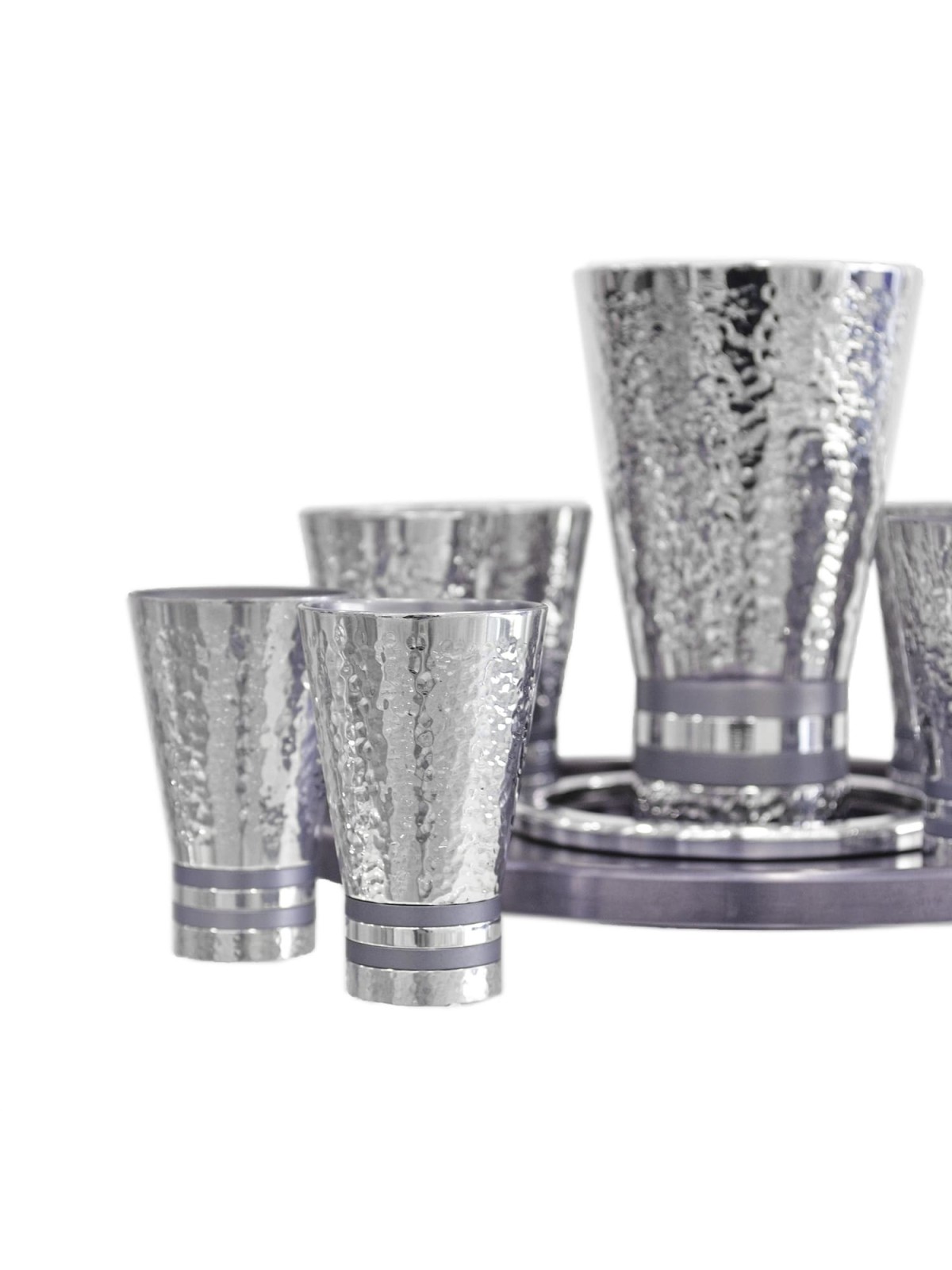 Liqueur de finition martelée classique 6/8 ensemble, cadeaux de mariage juifs, Isr