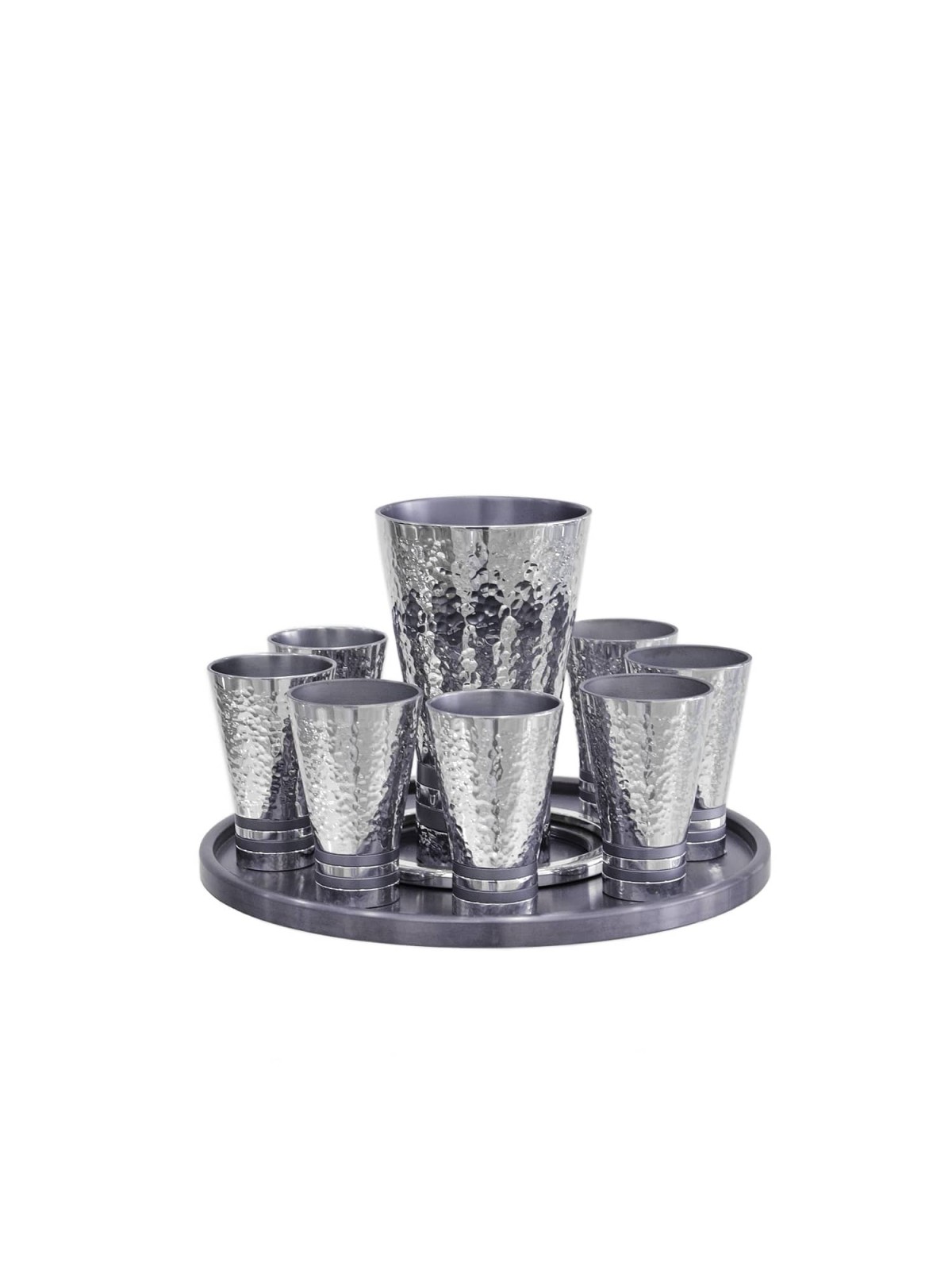 Liqueur de finition martelée classique 6/8 ensemble, cadeaux de mariage juifs, Isr