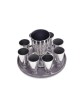 Classic Hammered Finishing Liquor 6/8 Set , Jewish Wedding Gifts , Isr