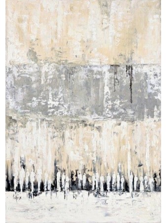 Peinture abstraite pastel originale du W occidental, abstrait juif A
