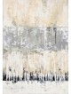 Peinture abstraite pastel originale du W occidental, abstrait juif A