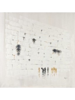 Peinture abstraite originale significative de The Weste, abstrait juif A