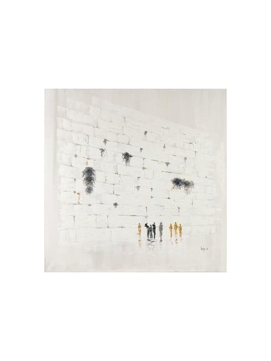 Meaningful Original Abstract Painting of The Weste , Jewish Abstract A