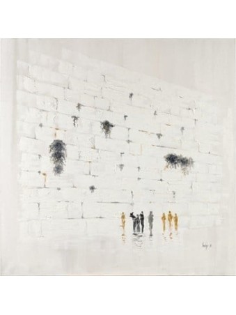 Peinture abstraite originale significative de The Weste, abstrait juif A