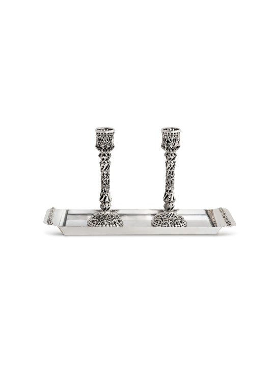 Bougie de sabbat traditionnelle en filigrane en argent sterling, cadeaux de Pâque,