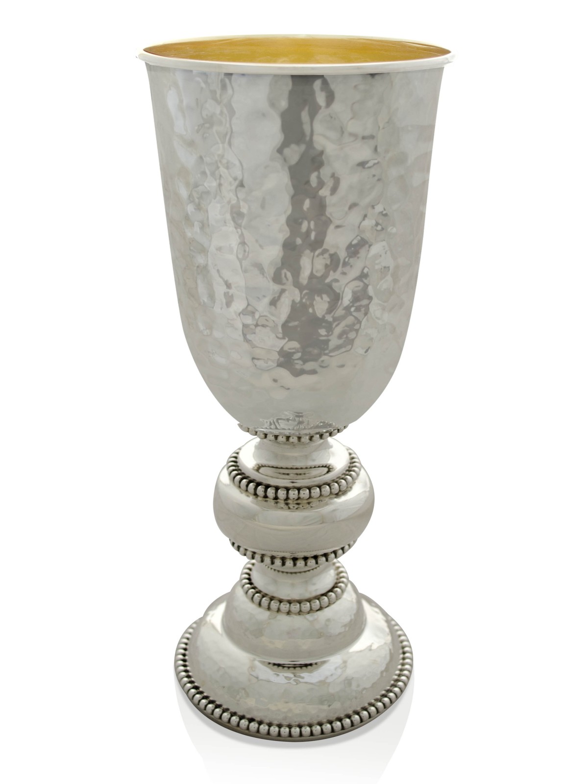 Grand ensemble Eliyahu en argent sterling martelé avec Be , cadeaux de Pâque ,