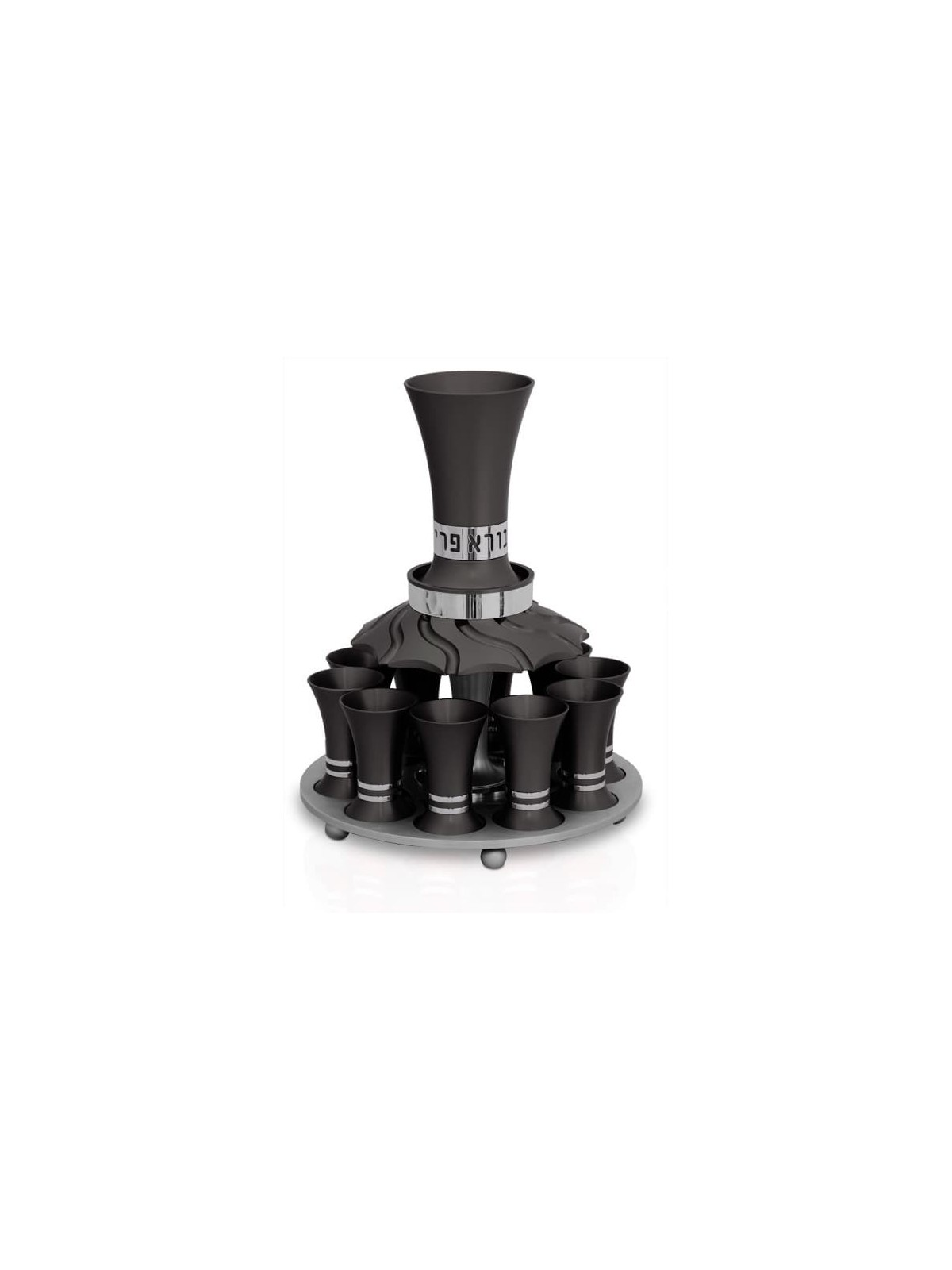 Ensemble de fontaine à vin avec 10 mini tasses et bénédiction, fontaines de Kiddouch, I
