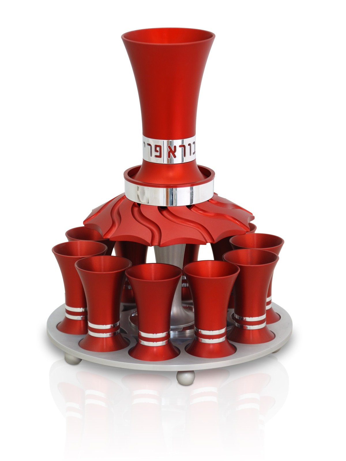 Ensemble de fontaine à vin avec 10 mini tasses et bénédiction, fontaines de Kiddouch, I