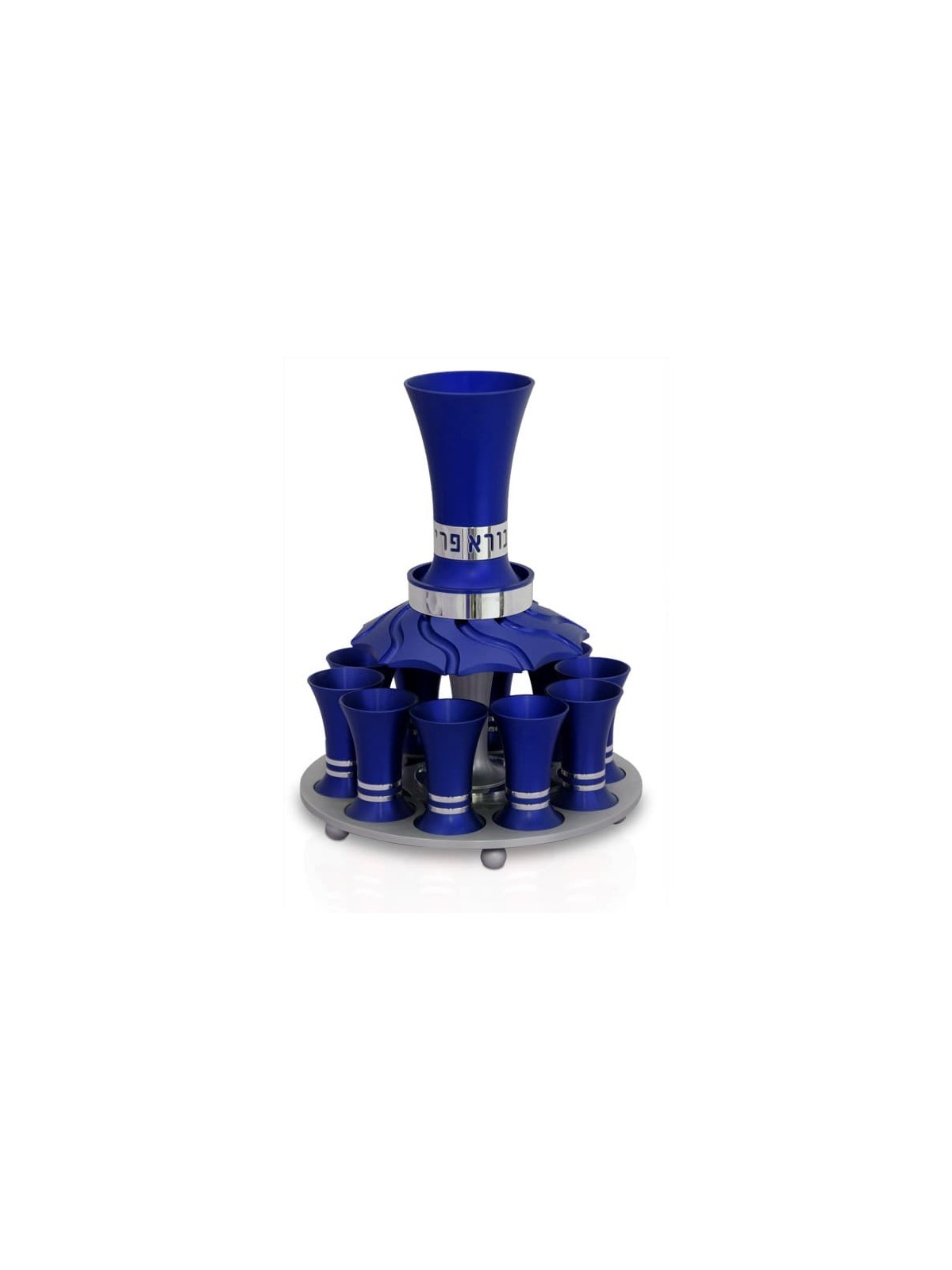 Ensemble de fontaine à vin avec 10 mini tasses et bénédiction, fontaines de Kiddouch, I
