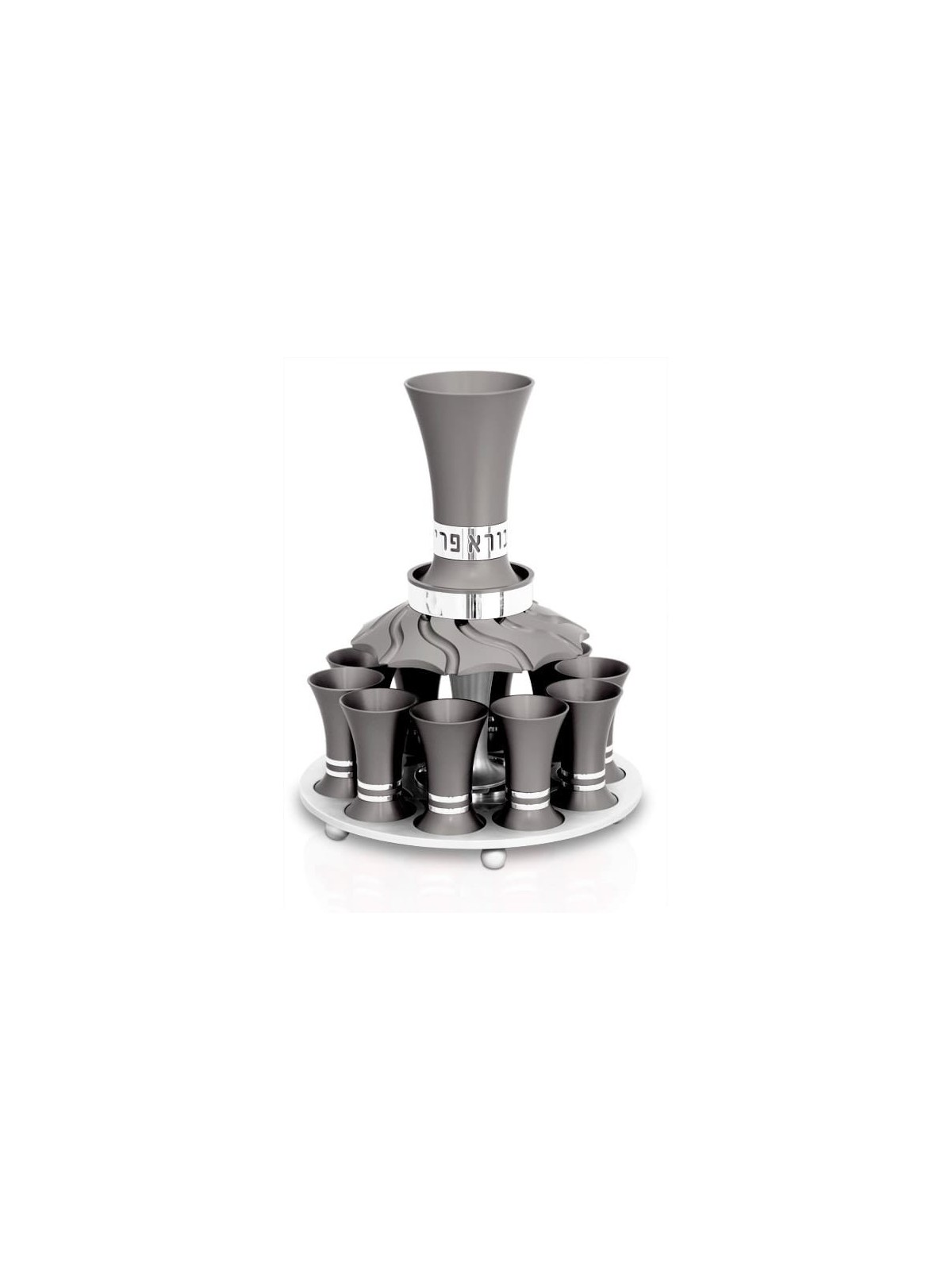 Ensemble de fontaine à vin avec 10 mini tasses et bénédiction, fontaines de Kiddouch, I