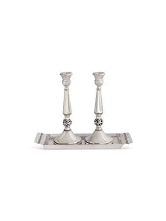 Vintage Large Sterling Silver Filigree Candlestick , Passover Gifts ,
