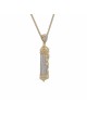 Pendentif Mezuzah en or avec diamants scintillants, cadeaux Tu B'Av, Israël