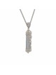 Gold Mezuzah Pendant with Glistening Diamonds , Tu B'Av Gifts , Israel