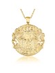 Special 14K Yellow Gold Ten Commandments Necklace , Add 14K Chain , Is