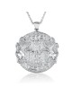 Collier spécial des dix commandements en or jaune 14 carats, ajoutez une chaîne 14 carats, est