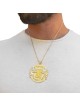 Special 14K Yellow Gold Ten Commandments Necklace , Add 14K Chain , Is