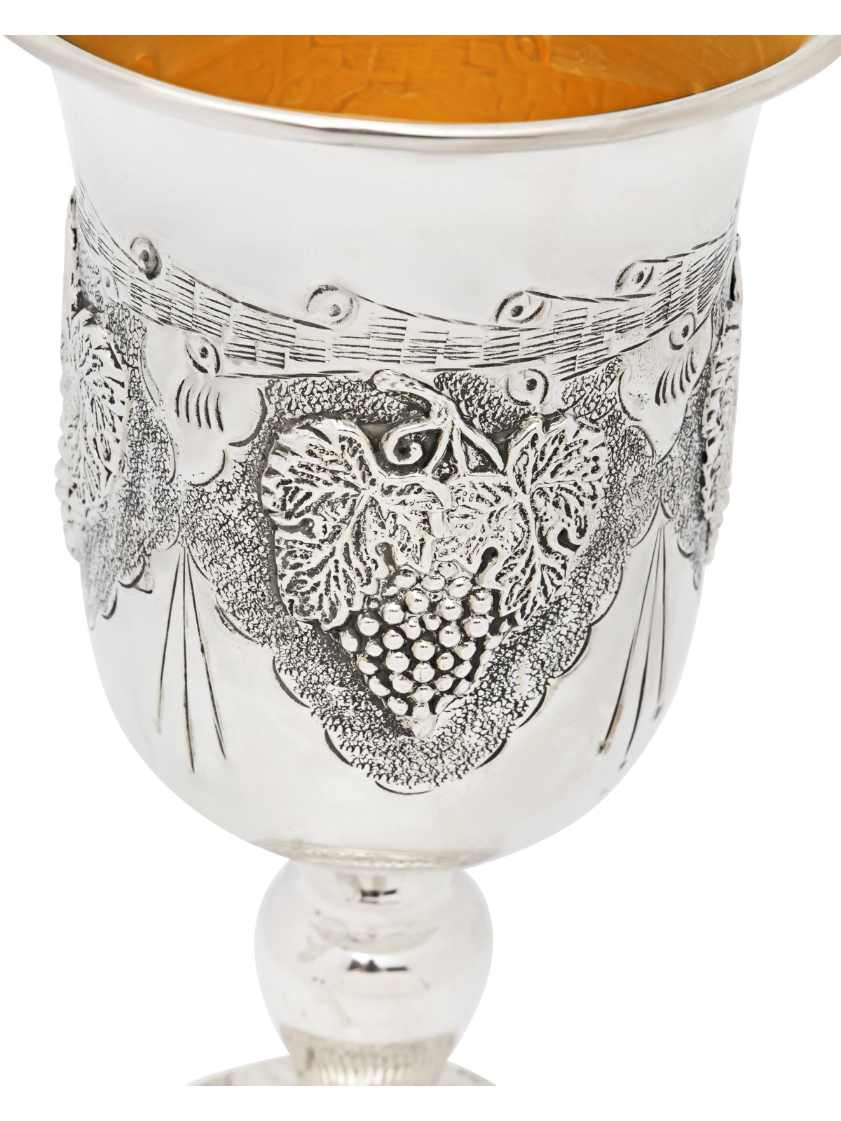 Traditional Silver Extra Large Eliyahu Kiddush Cup , Passover Gifts ,