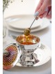Sterling Silver Orange & Red Honeycomb Dish , Tu B'Av Gifts , Israeli