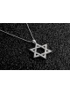 Étoile de David classique extra large en or blanc 14 carats p , Cadeaux Tu B'Av , I