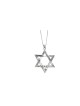Étoile de David classique extra large en or blanc 14 carats p , Cadeaux Tu B'Av , I