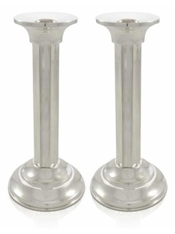 Grands chandeliers et plateau de sabbat, chandeliers en argent sterling, I