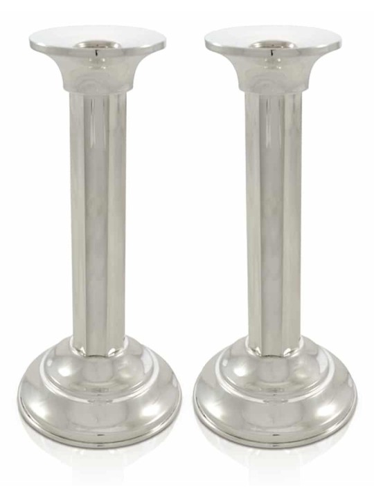 Grands chandeliers et plateau de sabbat, chandeliers en argent sterling, I