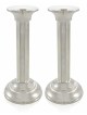 Grands chandeliers et plateau de sabbat, chandeliers en argent sterling, I