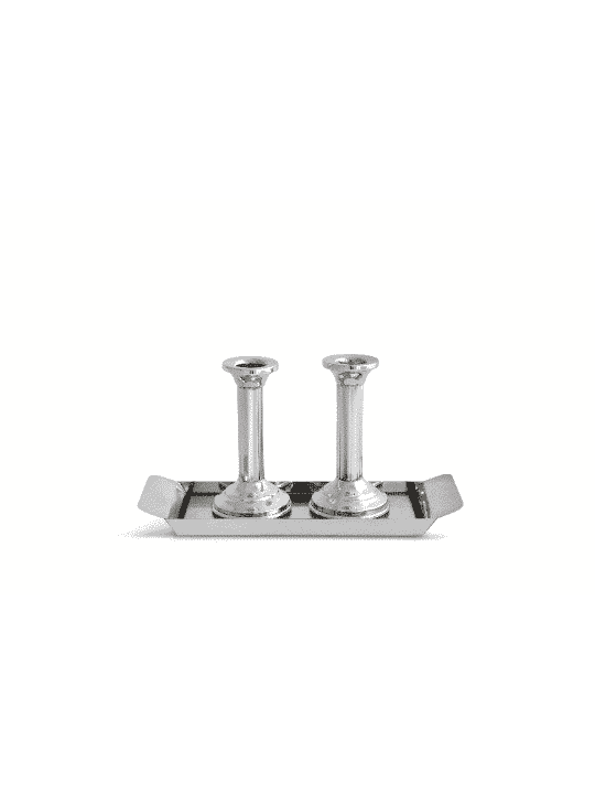 Grands chandeliers et plateau de sabbat, chandeliers en argent sterling, I