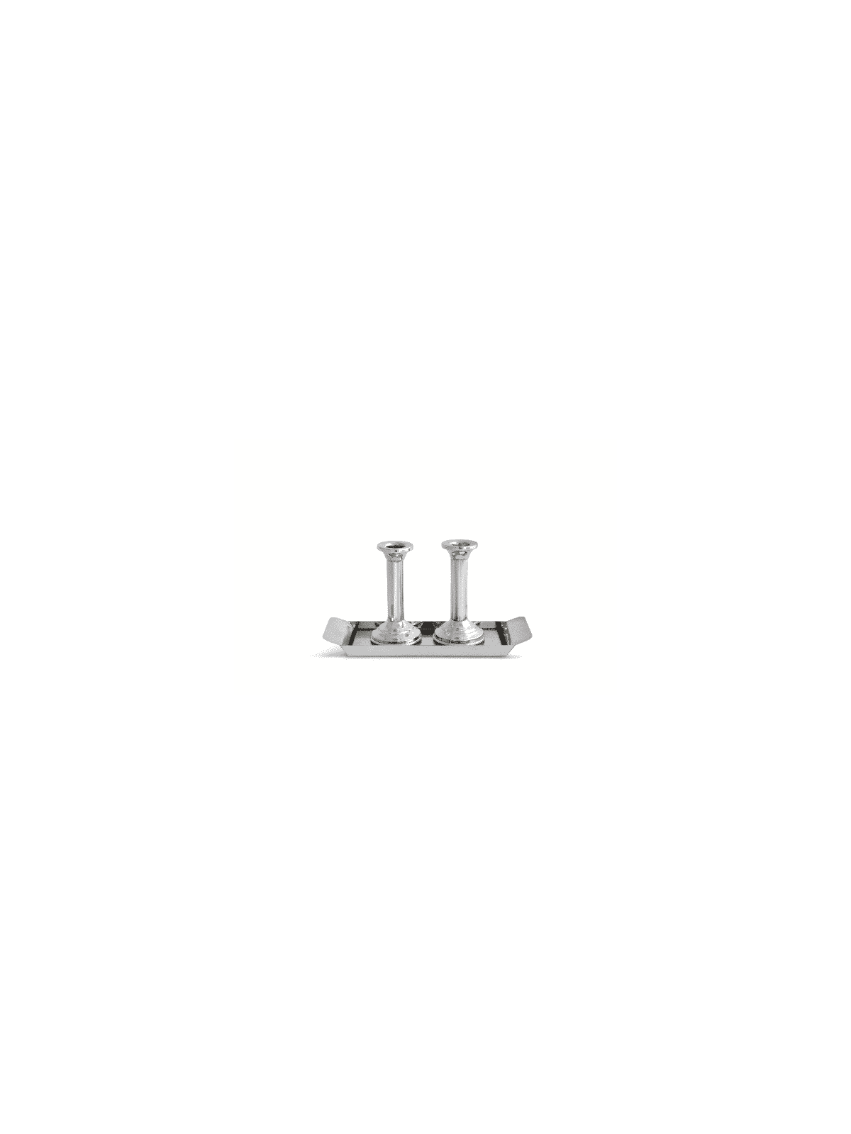 Grands chandeliers et plateau de sabbat, chandeliers en argent sterling, I