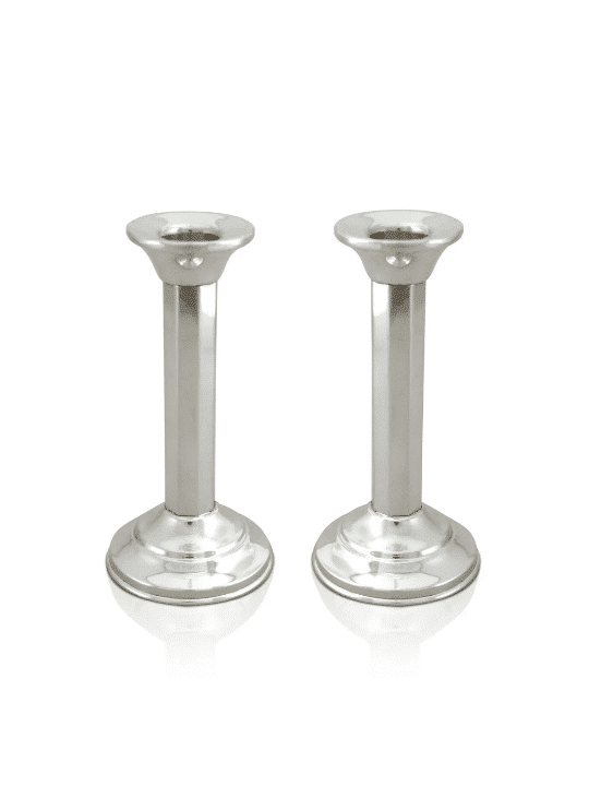 Grands chandeliers et plateau de sabbat, chandeliers en argent sterling, I