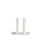 Candlesti de Shabbat en argent sterling moderne et simple, chandelier moderne
