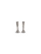 Elegant Hammered Finishing Sterling Silver Candles , Sterling Silver C