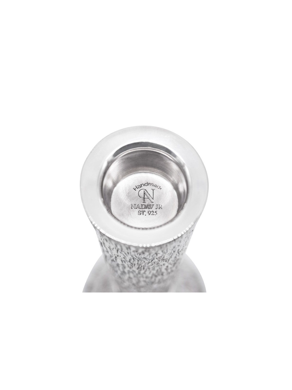 Elegant Hammered Finishing Sterling Silver Candles , Sterling Silver C