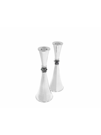 Eilat Stones Sterling Silver Candlesticks , Sterling Silver Candlestic