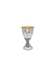 Large Silver Nature-Inspired Elijah Cup Set , Modern Kiddush Cups , Is