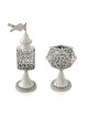 Ensemble Havdalah en argent inspiré de la nature, cadeaux Tu B'Av, Judaica israélien