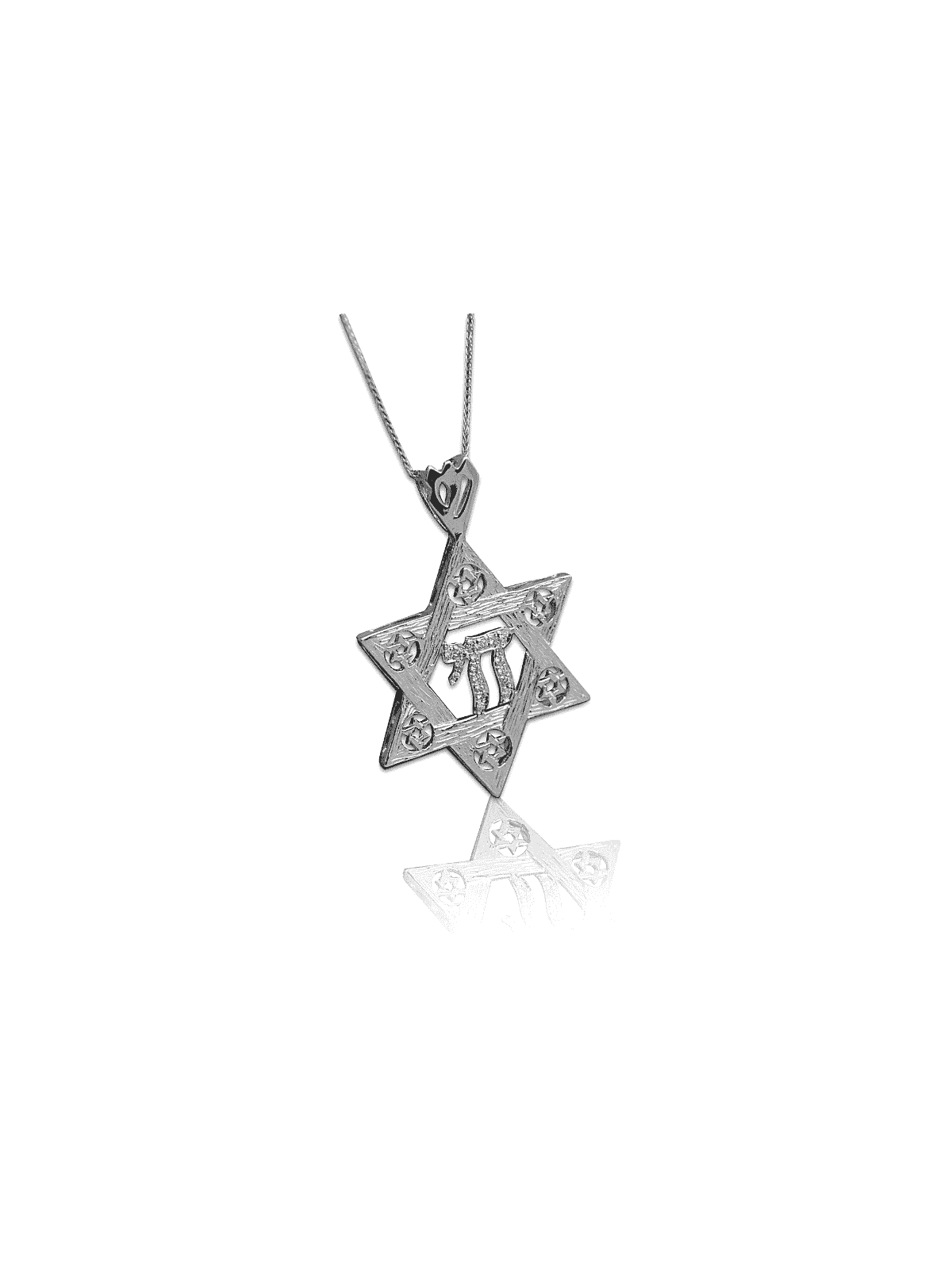 14K Belle étoile de David Chai Collier , Cadeaux Tu B'Av , Ju israélien
