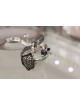 Silver Pomegranate Honey Dish Set , Jewish Wedding Gifts , Israeli Jud