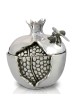 Unique Pomegranate Shaped Honey Dish Set , Tu B'Av Gifts , Israeli Jud