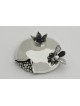 Unique Pomegranate Shaped Honey Dish Set , Tu B'Av Gifts , Israeli Jud