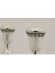 Large 925 Sterling Silver Filigree Candlesticks , Sterling Silver Cand
