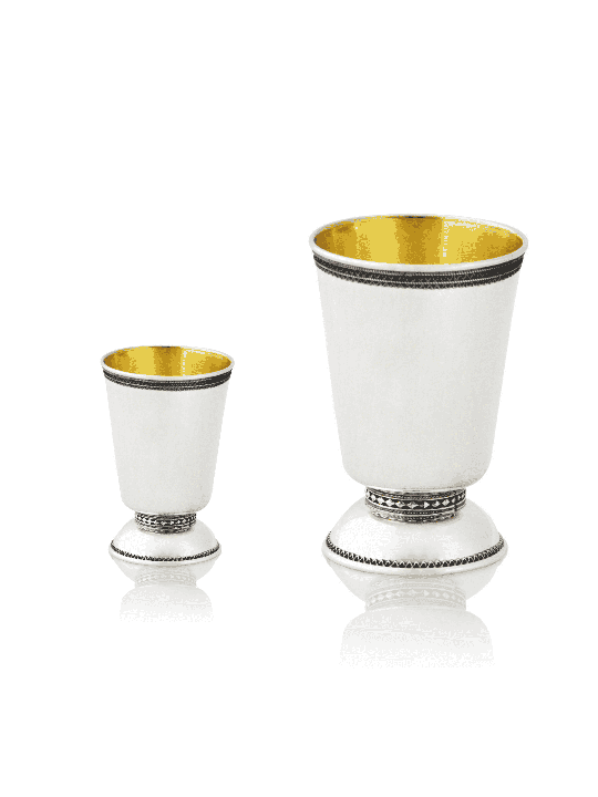 Ensemble de liqueur et de Kiddouch en filigrane d’argent sterling, cadeaux de Pâque, Isr