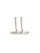 Tall Sterling Silver Modern Candlesticks , Passover Gifts , Israeli Ju