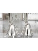 Grands chandeliers modernes en argent sterling, cadeaux de Pâque, Ju israélien